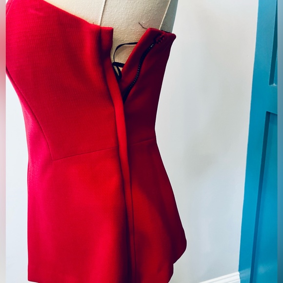 Strapless peplum top - Picture 3 of 4